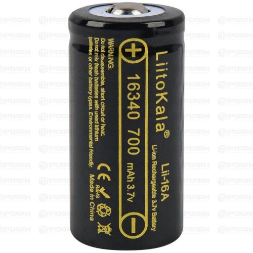 Аккумулятор Liitokala Lii-16A CR123A 16340 3.7V 700mAh