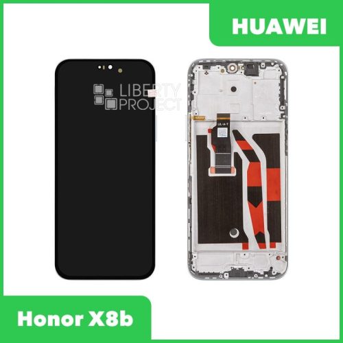 LCD дисплей для Huawei Honor X8b (LLY-LX1) с тачскрином в рамке (серебро)