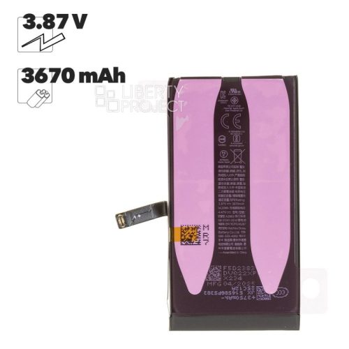 Аккумулятор (АКБ) для iPhone 14 FOXCONN 3670 mAh без ошибки 18-26 iOS (коробка)