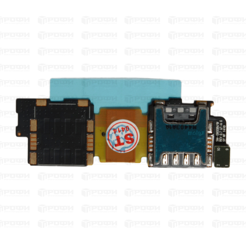 Коннектор SIM Samsung i9600/G900f на шлейфе