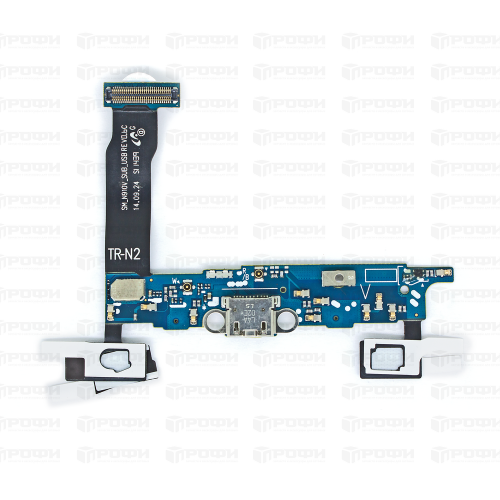Шлейф Samsung N910C (Note 4) с разъемом зарядки/микрофон