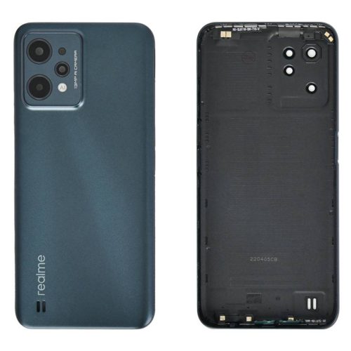 Задняя крышка для Realme C31 со стеклом камеры (зеленый, со стеклом камеры)