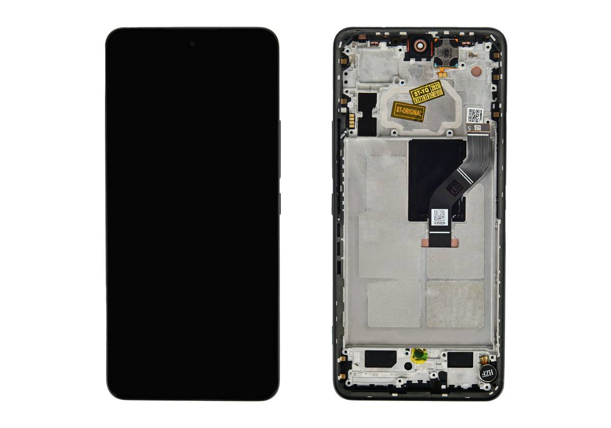 Дисплей для Xiaomi 12 Lite — оригинал, в рамке, чёрный