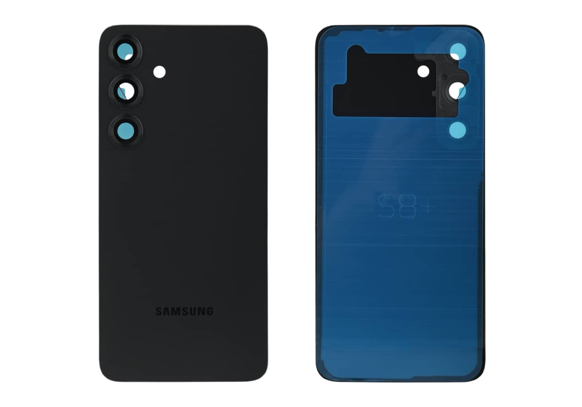 Задняя крышка для Samsung S936b (Серая, со стеклом камеры)