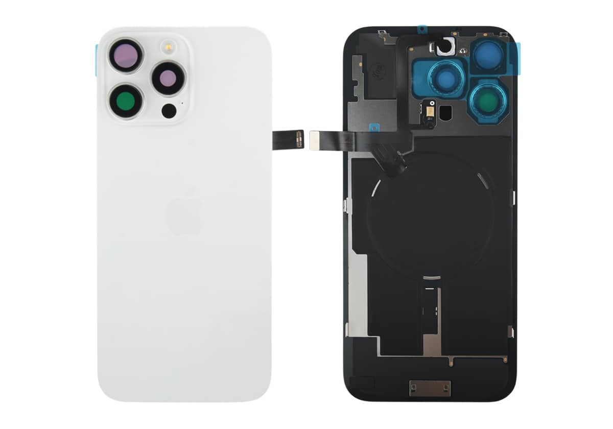 Задняя крышка для iPhone 16 Pro Max (Белый, ORG, MagSafe, монолит)