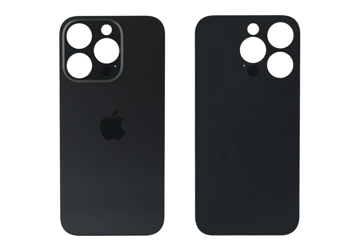 Задняя крышка для iPhone 14 Pro (Космический черный, ORG, монолит)