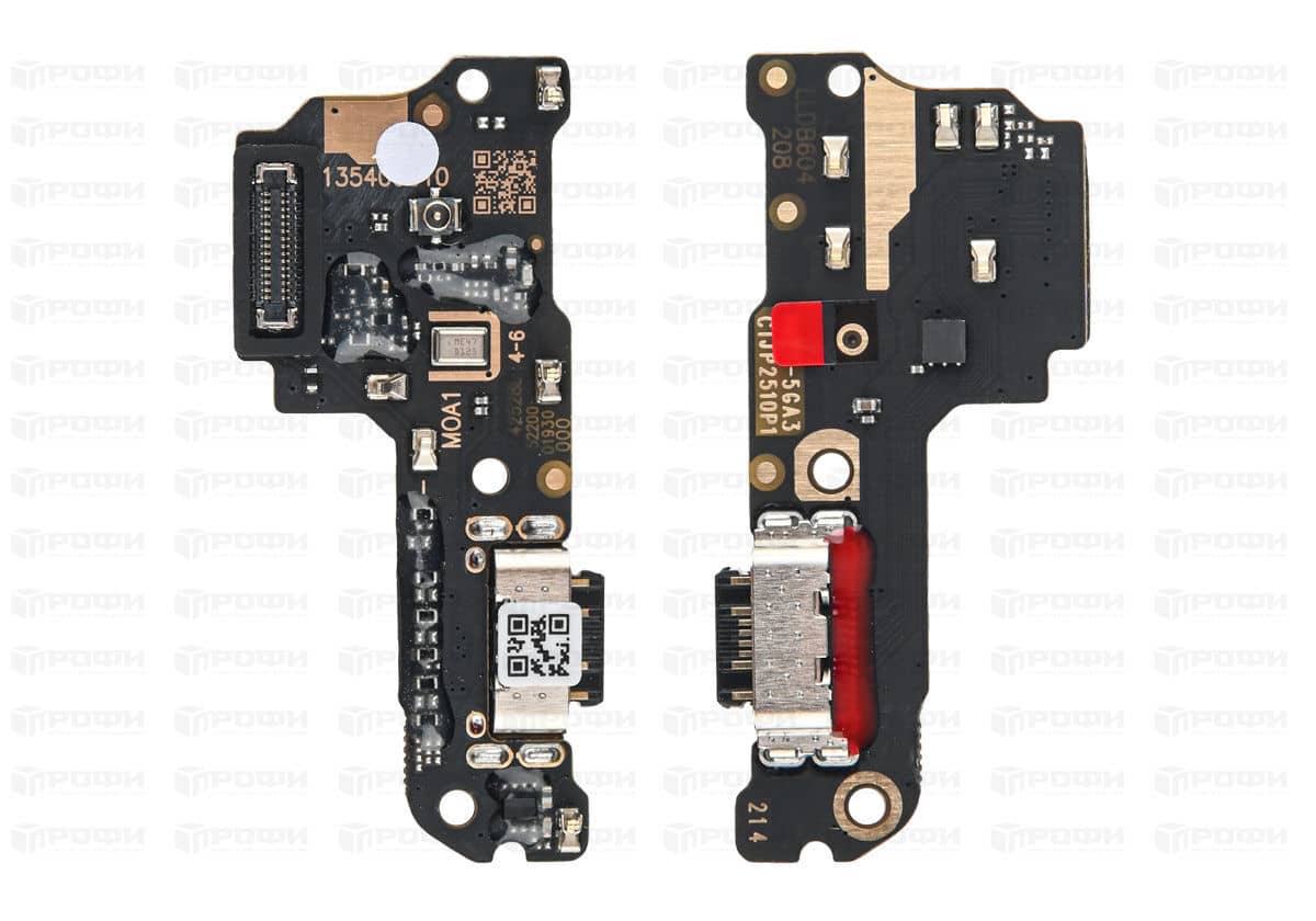 Нижняя плата Xiaomi Poco M7 4G/Redmi 15 4G (25062PC34G/25062RN2DY) с разъемом для зарядки/микрофон