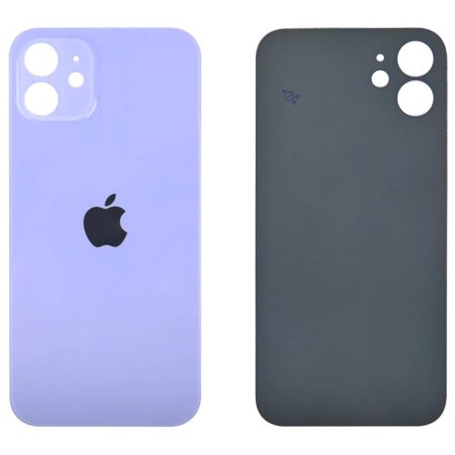 Задняя крышка для iPhone 12 фиолетовая ORG (фиолетовый, ORG, монолит)