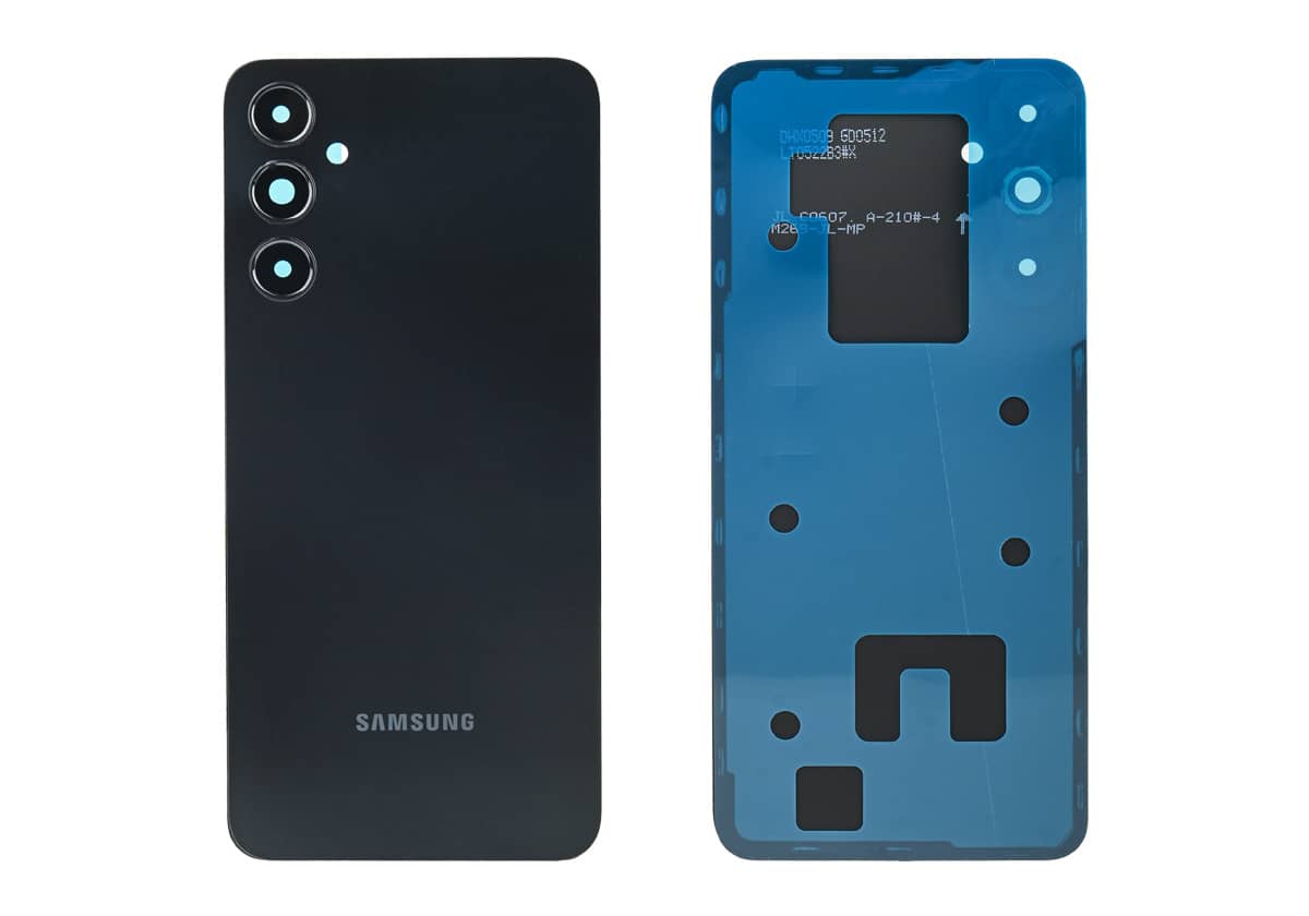 Задняя крышка для Samsung Galaxy A05s (Черная, со стеклом камеры)