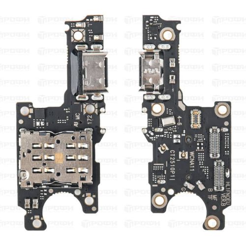Нижняя плата Huawei Nova 11/12s (FOA-LX9) с разъемом зарядки/разъем SIM/MMC