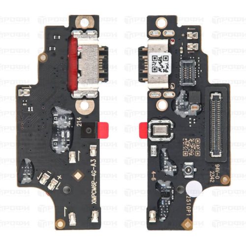 Нижняя плата Xiaomi Poco M6 4G/Redmi 13 4G (2404APC5FG/24040RN64Y) с разъемом для зарядки/микрофон