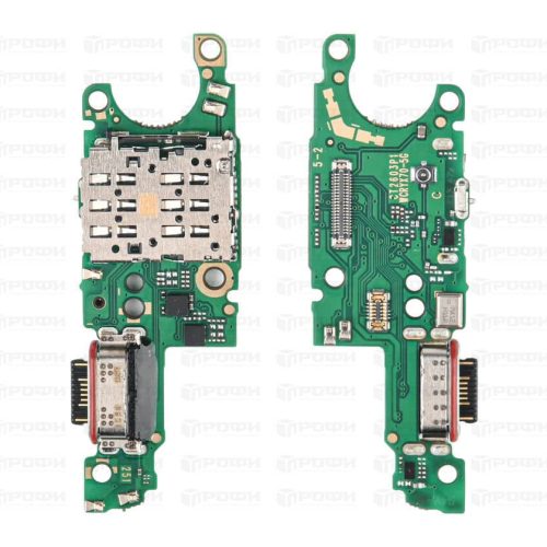 Нижняя плата Huawei Honor X9d 5G (MTN-NX1) с разъемом зарядки/разъем SIM/MMC
