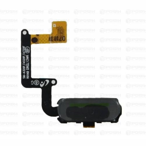 Кнопка HOME Samsung A320F/A520F/A720F Galaxy A3/A5/A7 (2017) в сборе на шлейфе (черная)