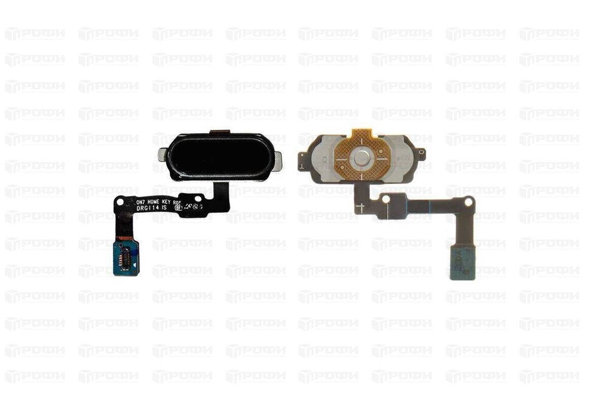 Кнопка HOME Samsung G570F/G610F Galaxy J5/J7 Prime в сборе на шлейфе (черная)