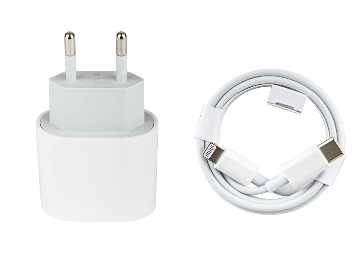 Зарядное устройство 20W для iPhone + кабель Type-C-lightning, ORG коробка
