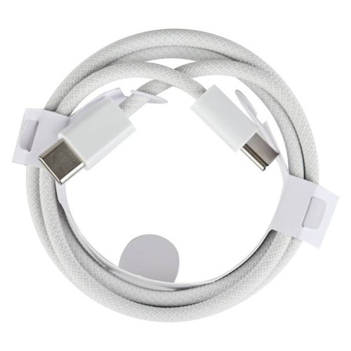 Кабель Type-C-Type-C для iPhone 15, 60W, ПВХ, 1м, белый