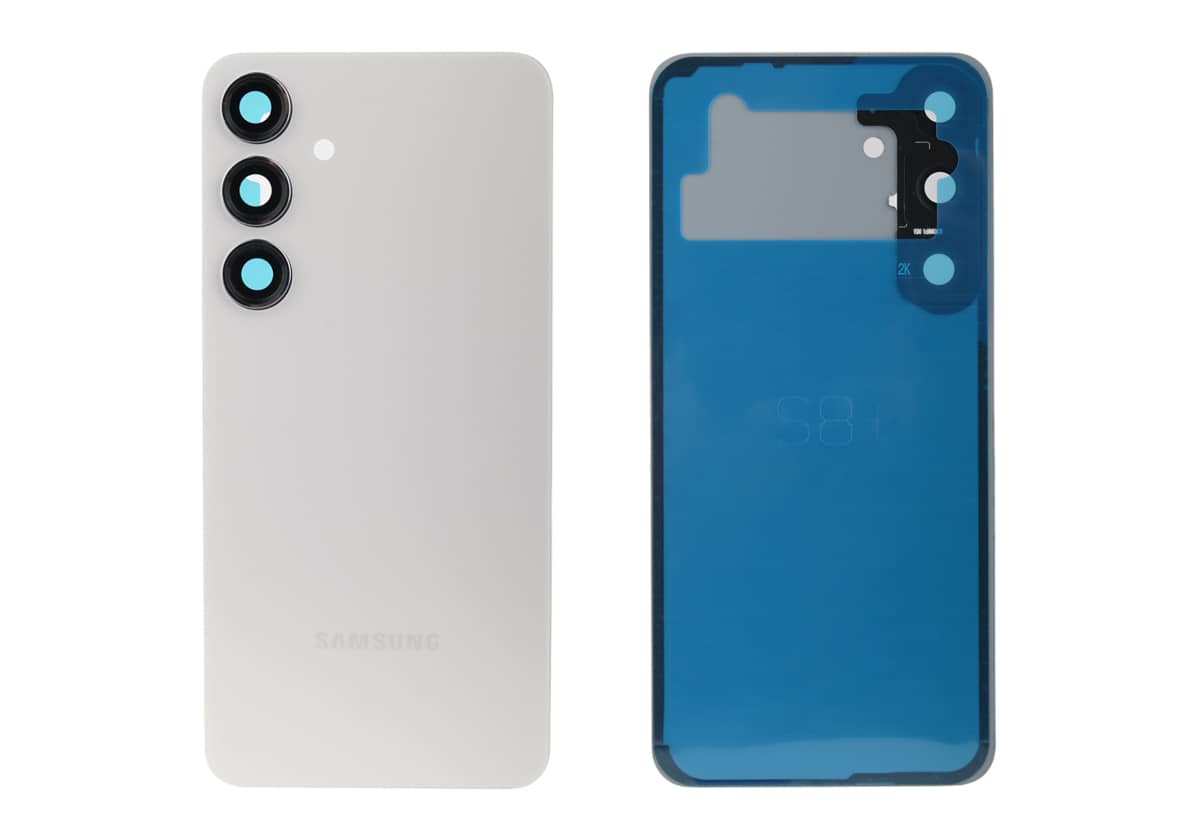 Задняя крышка для Samsung S926b (Серая, со стеклом камеры)