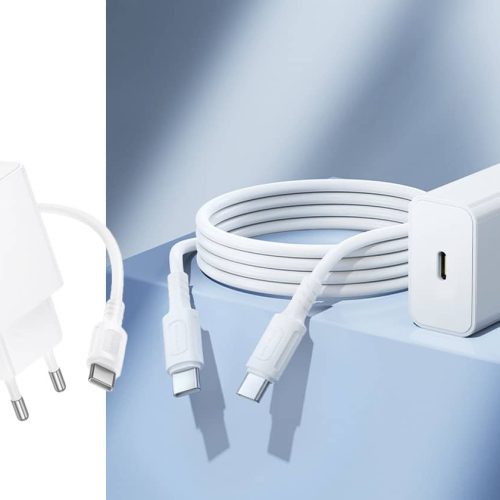 Зарядное устройство BOROFONE BA112A Star 1xUSB-C, PD20W, с кабелем Type-C, белый