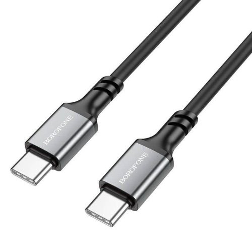 Кабель BOROFONE BX83 Type-C — Type-C, 3А, силикон, 1м, черный