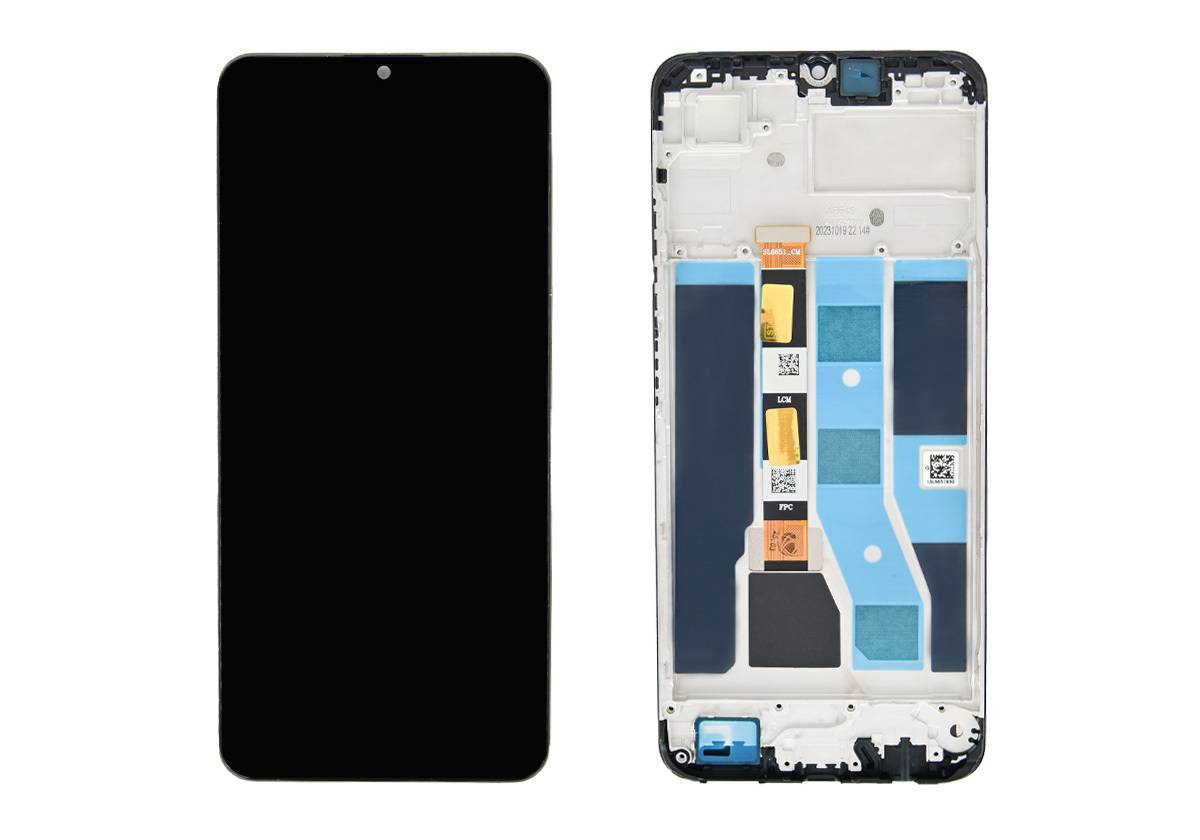 Дисплей для Realme RMX3760 — оригинал, в рамке, чёрный