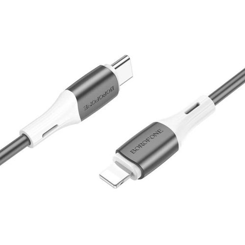 Кабель BOROFONE BX79 Type-C-Lightning, 2.4А, силикон, 1м, черный