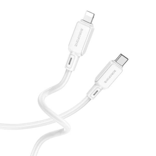 Кабель BOROFONE BX94 Type-C-Lightning, 2.4А, силикон, 1м, белый