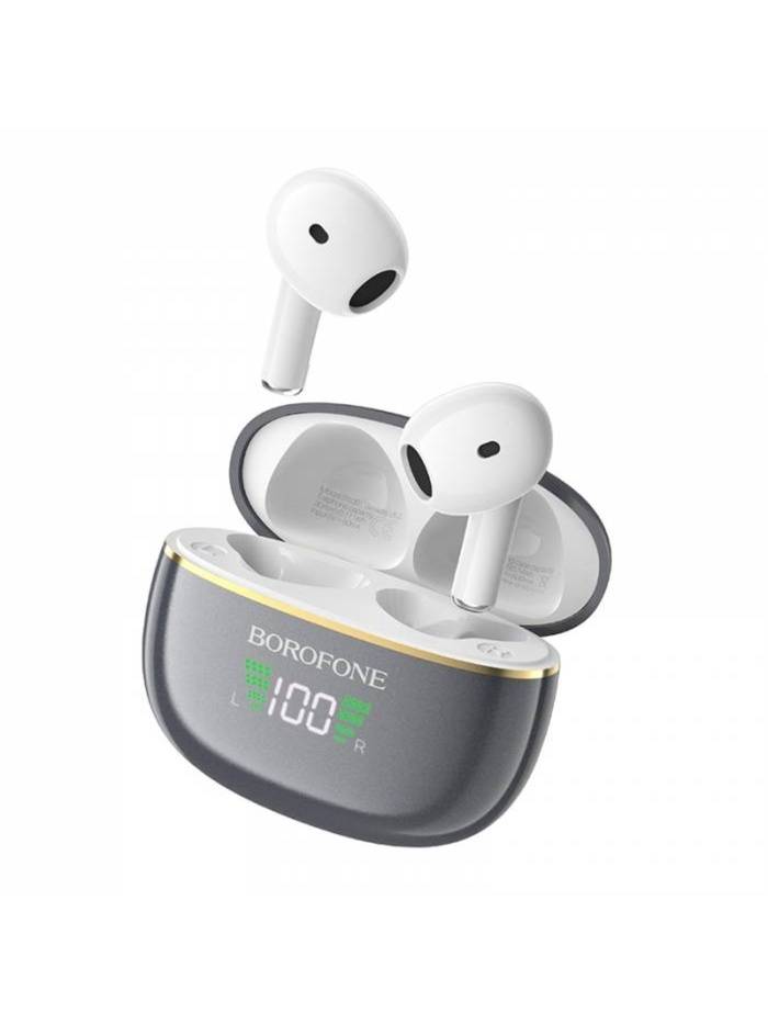 Беспроводные наушники BOROFONE BW30, 200 mAh, металлик