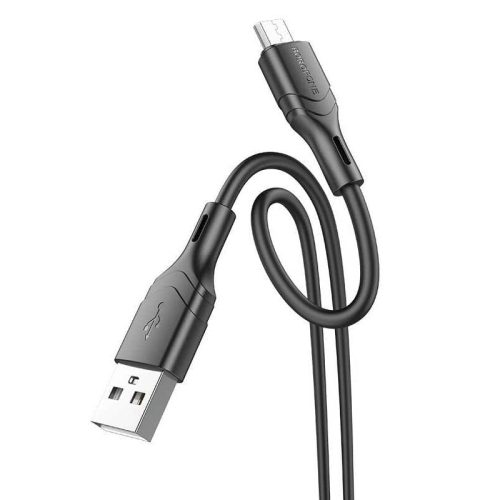 Кабель BOROFONE BX99 USB-Lightning, 2.4А, силикон, 1м, черный