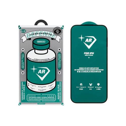 Защитное стекло REMAX GL-86 Антибликовое iPhone 15 Pro Medicine Glass, черная рамка