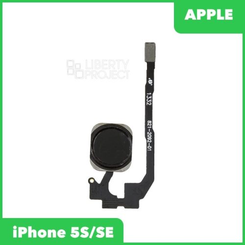 Шлейф iPhone 5S/SE с кнопкой Home (черный)