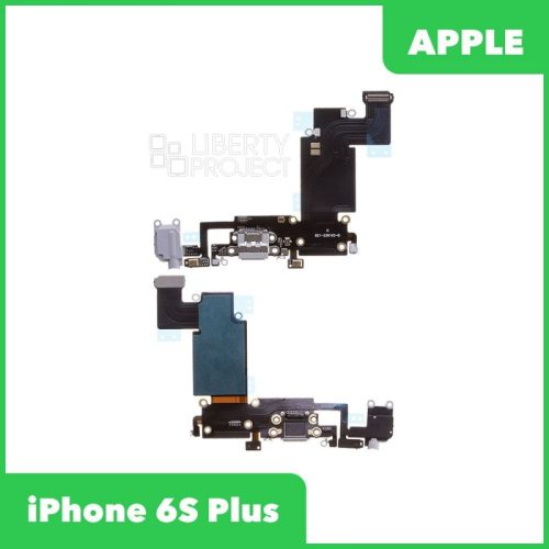 Шлейф зарядки для iPhone 6S Plus (серый)