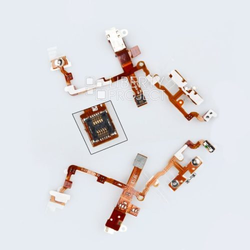 Шлейф iPhone 3G/3GS (с разъемом на наушники) белый