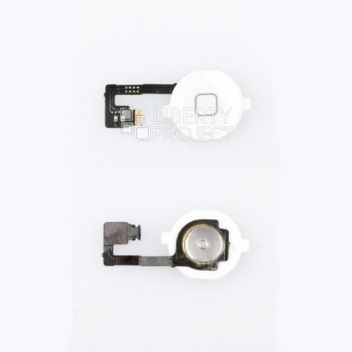 Шлейф iPhone 4G с кнопкой Home (белый)