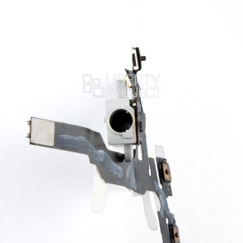 Шлейф iPhone 4S с разъёмом наушников (белый)