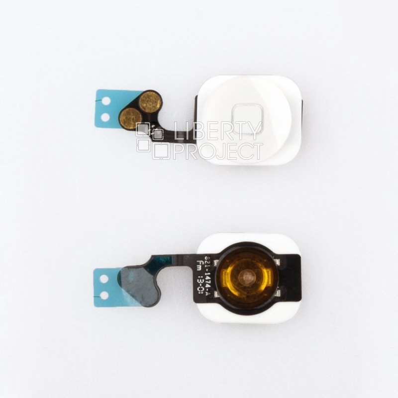 Шлейф iPhone 5 с кнопкой Home (белый)
