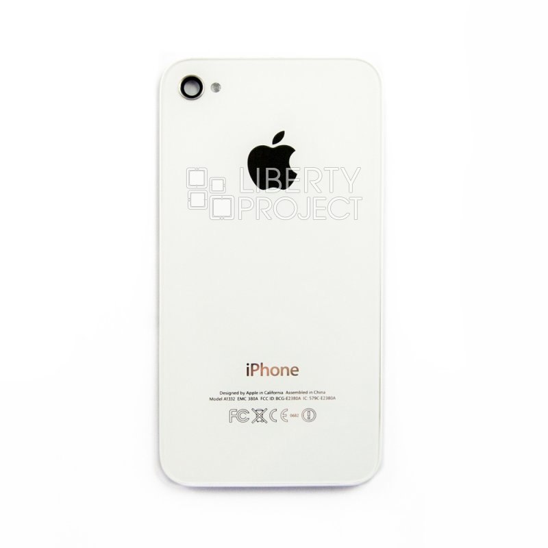 Задняя крышка для iPhone 4 (С Кристаллом Копия белый)