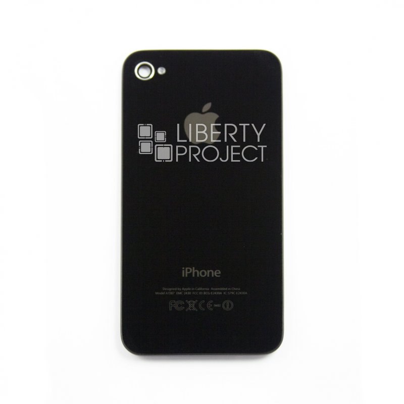 Задняя крышка для iPhone 4 (С Кристаллом Копия черный)