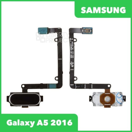 Шлейф Samsung Galaxy A5 (2016) SM-A510F (с кнопкой Home) черный