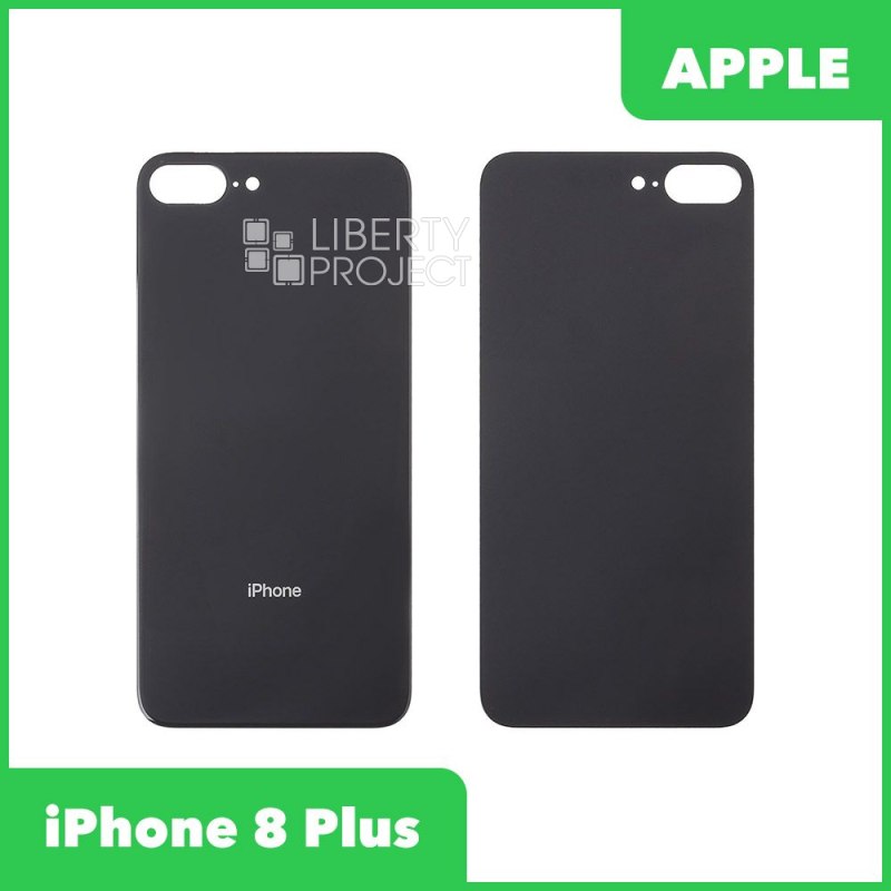 Задняя крышка для iPhone 8 Plus (Категория А черный)