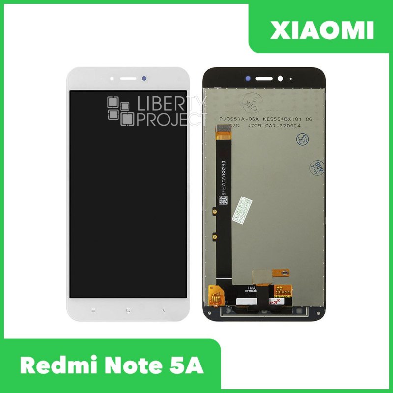 Дисплей для Xiaomi Redmi Note 5A — аналог, без рамки, белый