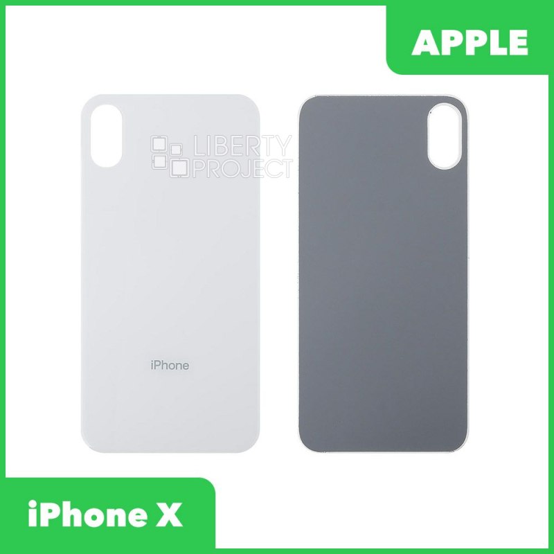 Задняя крышка для iPhone X (Категория А белый)