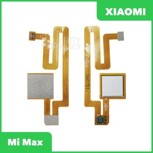 Шлейф Xiaomi Mi Max сканер отпечатка пальцев (серебро)