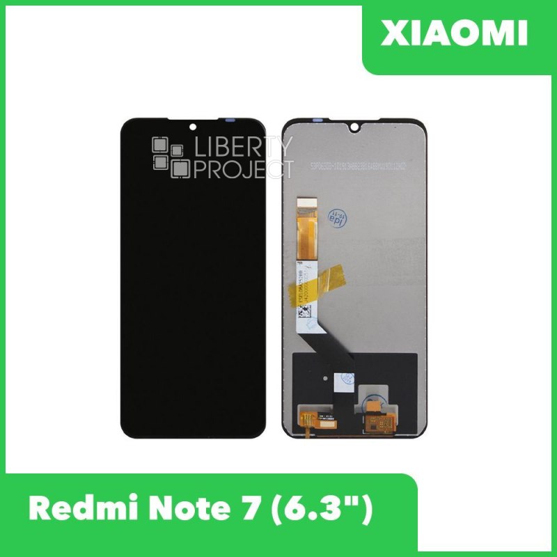 Дисплей для Xiaomi Redmi Note 7/Note 7 Pro — аналог, без рамки, чёрный