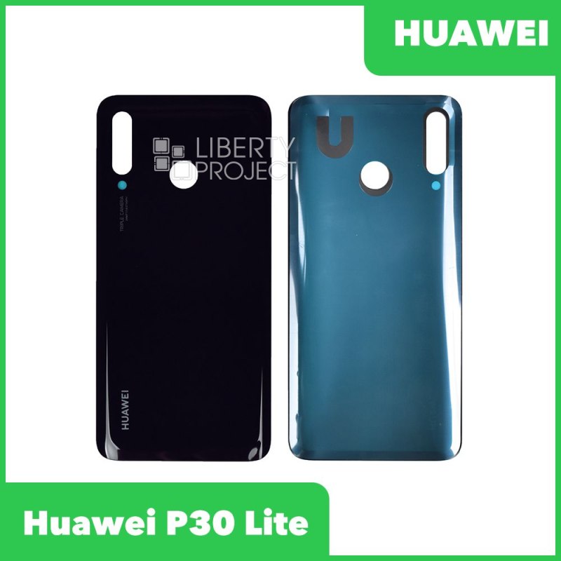 Задняя крышка для Huawei P30 Lite . (черный)