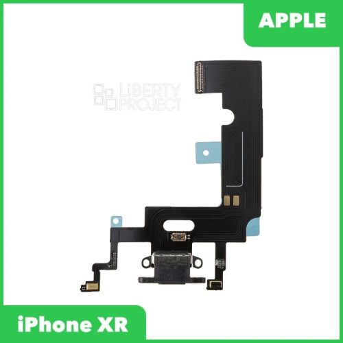 Шлейф зарядки для iPhone XR (чёрный)