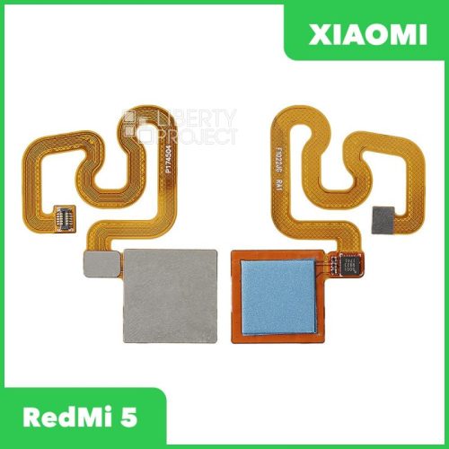 Шлейф Xiaomi RedMi 5 сканер отпечатка пальцев (голубой)