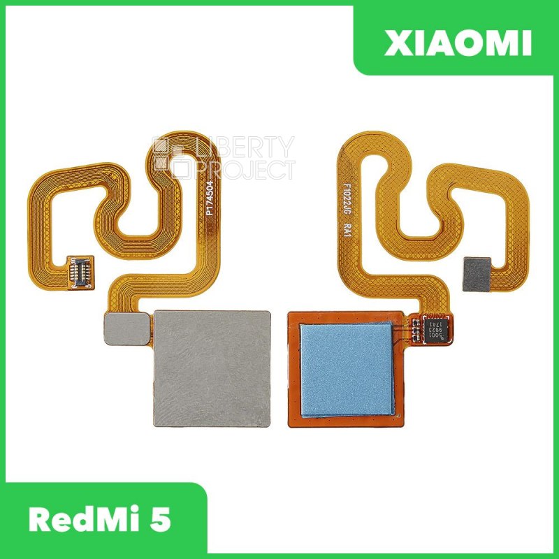 Шлейф Xiaomi RedMi 5 сканер отпечатка пальцев (голубой)
