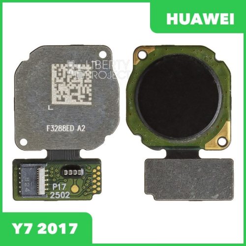 Шлейф Huawei Y7 (2017) TRT-LX1 сканер отпечатка пальцев (черный)