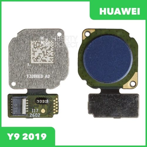 Шлейф Huawei Y9 2019 JKM-LX1 сканер отпечатка пальцев (синий)
