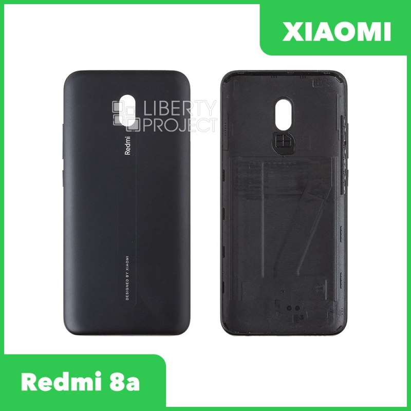 Задняя крышка для Xiaomi Redmi 8A (Черный)